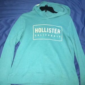 Hollister teal sweatshirt size medium!